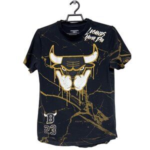 FRPLY Legends Savage 23 Bulls Black Gold Short Sleeve Tee Shirt Men's Medium
